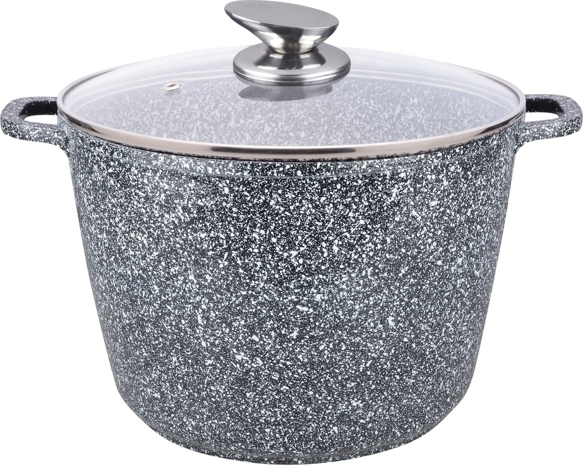 Royal Swiss Diepe kookpot in stenen coating 24 cm