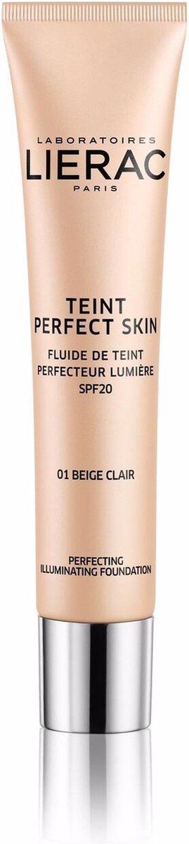 Lierac Foundation Visage Teint Perfect Skin Fluide de Teint Perfecteur Lumière 01 Beige Clair