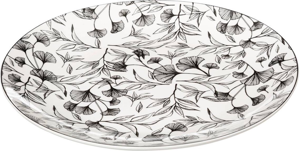 Lot de 6 Assiettes Plates White Floral 27cm Blanc - Cdiscount Maison