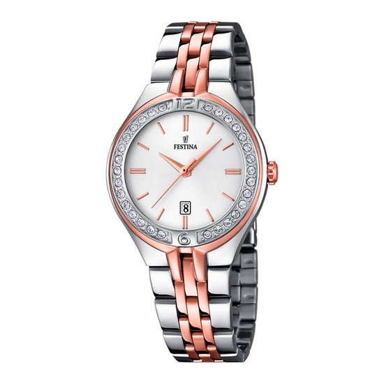 Festina F16868/2 Mademoiselle - Horloge- Staal - Bicolor - 32.5 mm