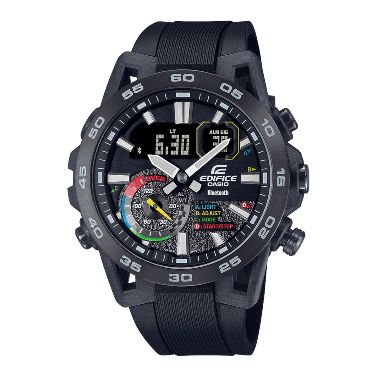 Casio horloge ECB-40MP-1AEF Bluetooth Zwart- Ø 52.4 mm