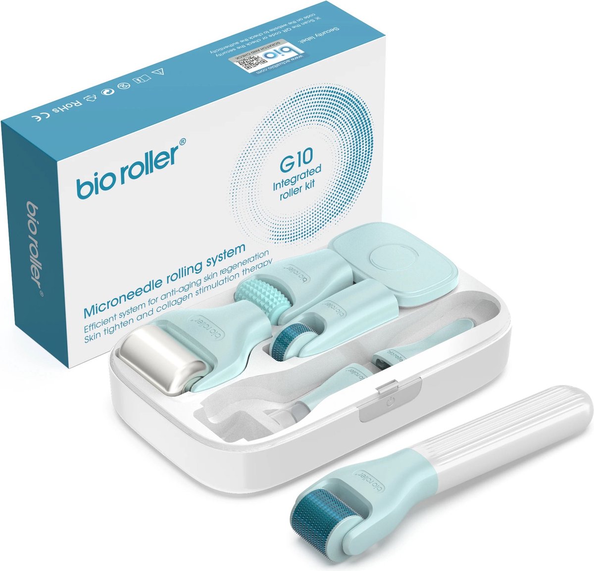 Blossombel Bio Roller G10 - Derma Roller - huidverzorging kit - Dermaroller tot 720 naalden - Cadeau voor haar
