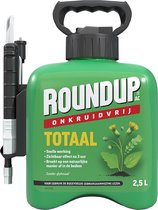 ROUNDUP® Totaal Onkruidvrij Kant en Klaar Spray incl. Drukspuit - 2,5L voor 25m² - Onkruidverdelger - Onkruidverwijderaars zonder glyfosaat