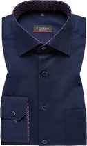 ETERNA modern fit overhemd - Oxford - donkerblauw (contrast) - Strijkvrij - Boordmaat: 45