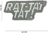 101 Inc Embleem 3D Pvc Rat-Tat Tat Grijs  14051