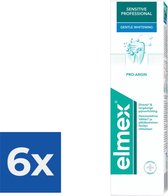 Elmex Tandpasta Sensitive Professional Gentle Whitening 75 ml - Voordeelverpakking 6 stuks