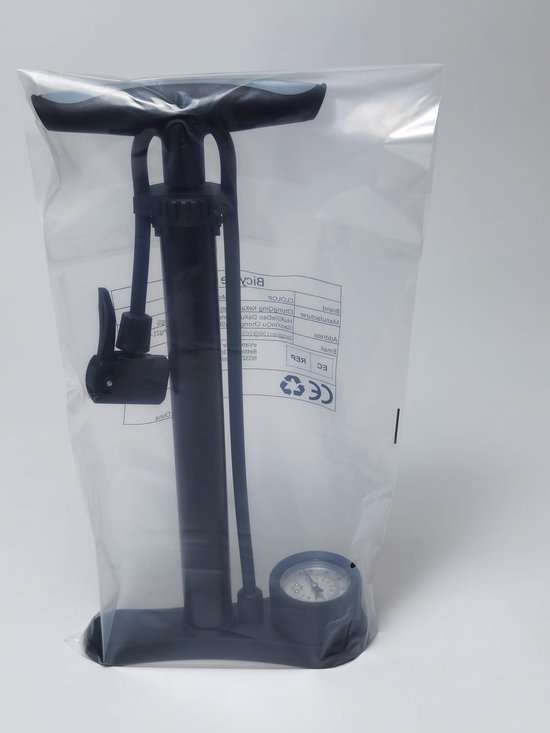 Pompe à Vélo à Pied Avec Manomètre 160 PSI - Métal Robuste 45cm Pour VTT, Vélo De Route Et E-Bike