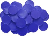 CombiCraft Blanco munten / Consumptiemunten Donker blauw - Ø29mm - 100 stuks