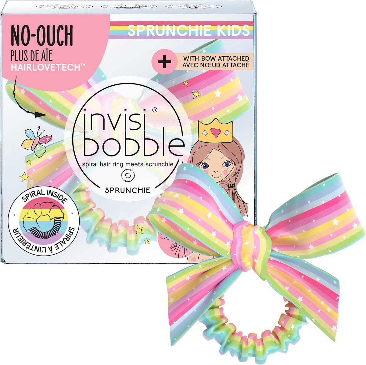 Haarelastiek Invisibobble Invisibobble Sprunchie Kids Kinderen Lasso Regenboog 1 Stuks