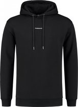 Purewhite - Heren Slim fit Sweaters Hoodie LS - Black - Maat M