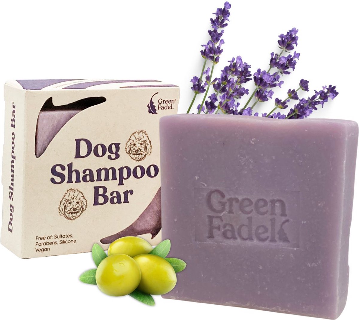 Green Fadel Honden Shampoo Bar - 80 g - Green Fadel