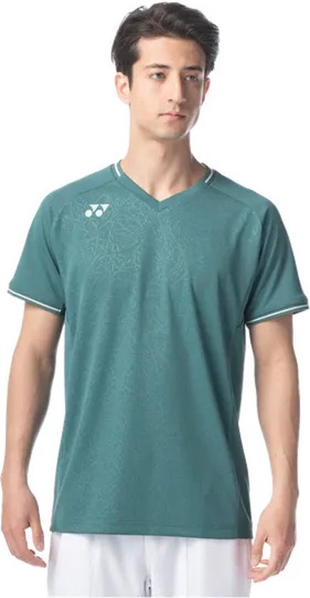 Yonex 10518EX heren badminton sportshirt - antique green - maat M