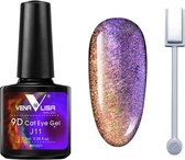 Venalisa UV Cat Eye Gellak J11 met Magneet - 7.5 ml - Glitter Gellak - Cat Eye Gellak - Cat Eye Magneet - Gellak Cat Eye - Magneet Cat Eye Gellak - Gellak Kleuren - Venalisa Gellak - Gellak Nagellak