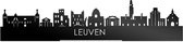 Standing Skyline Leuven Zwart Glanzend - 40 cm - Woon decoratie om neer te zetten en om op te hangen - Meer steden beschikbaar - Cadeau voor hem - Cadeau voor haar - Jubileum - Verjaardag - Housewarming - Aandenken aan stad - WoodWideCities