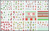 Nagel Stickers | Nagel Folie | 12 Verschillende Kerst Stijlen