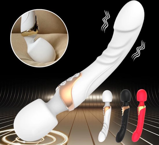 Dubbel Hoofd Krachtige Clitores Vibrator -- Massage Dildo -- G-Spot Orgasme Clitores Simulator -- Masturbator