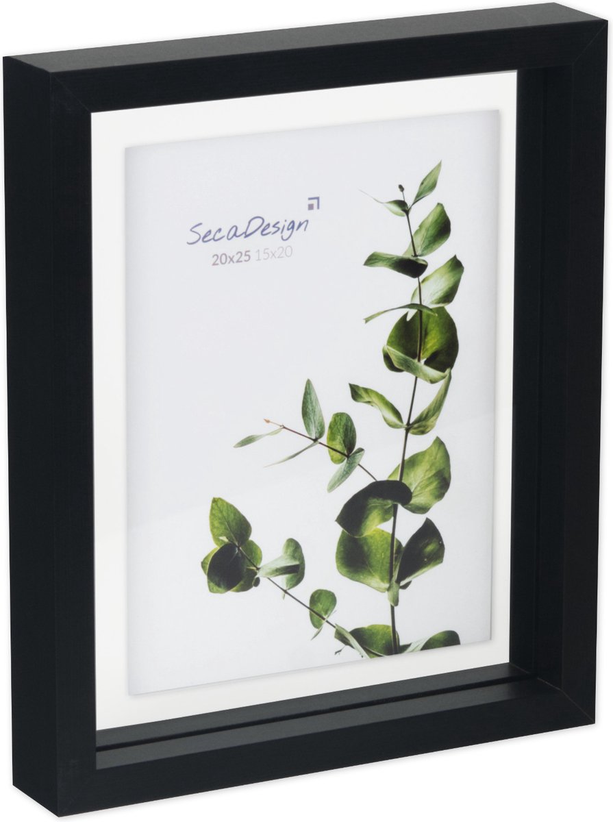 SecaDesign fotolijst Flyte - 20x25 - zwart - zwevend effect