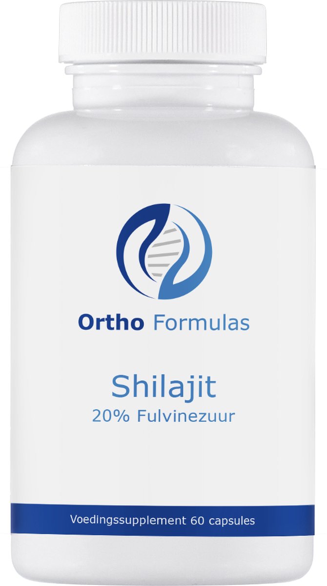 Goedkoopste Shilajit - 500 mg - 60 capsules - Sabinsa® - fulvinezuur - selenium - energie - mentale prestaties - hormonale balans - testosteron - libido - seksuele functie - vegan