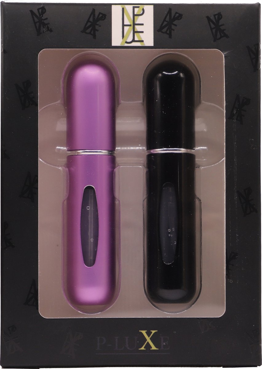 P-Luxe - Parfum Verstuiver - Zwart en Mat Roze - 11 kleuren