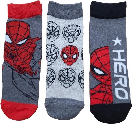 Spider-man - jongens sokken - 3 paar - Maat 31-34