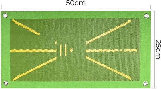 Golf Swing Practice Mat met oefenballen- Divot mat - Golf mat - Impact chipping mat - Golf accessoire voor Indoor & outdoor Training - Golf swing trainer - Golf Trainingsmateriaal-Golf Spullen van Pazanno Golf. — afbeelding 5