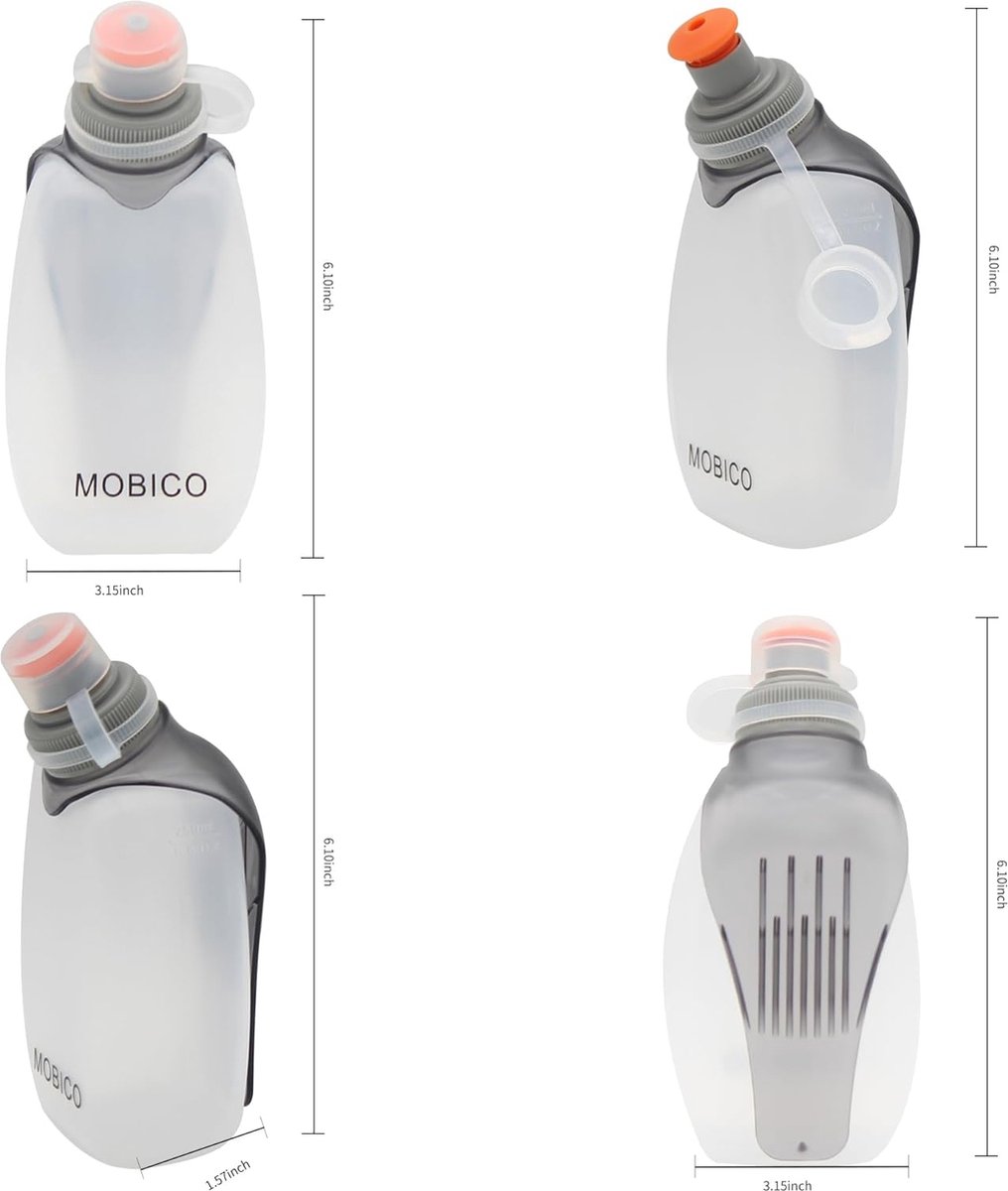 AOHAN 600 ml waterfles met lekvrije klapdeksel, BPA-vrije AOHAN 600 ml waterfles met lekvrije klapdeksel, BPA-vrije