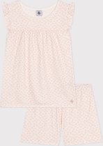 Petit Bateau Katoenen pyjamashort met bloemenprint voor kinderen Meisjes Pyjamaset - Roze - Maat 128