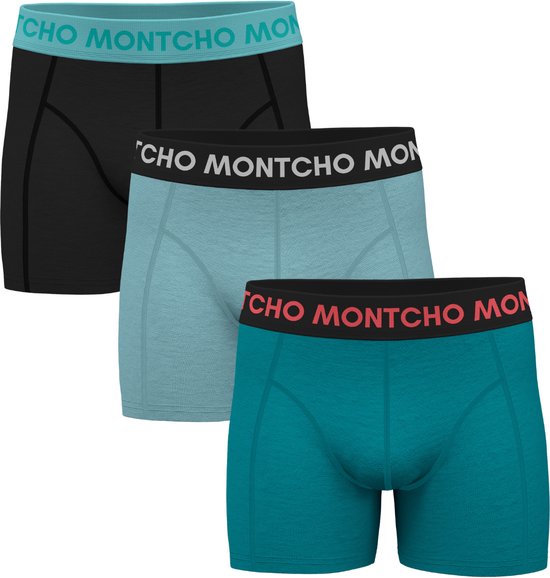 MONTCHO - Dazzle Series - Boxershort Heren - Onderbroeken heren - Boxershorts - Heren ondergoed - 3 Pack - Premium Mix Nature - Heren - Maat S