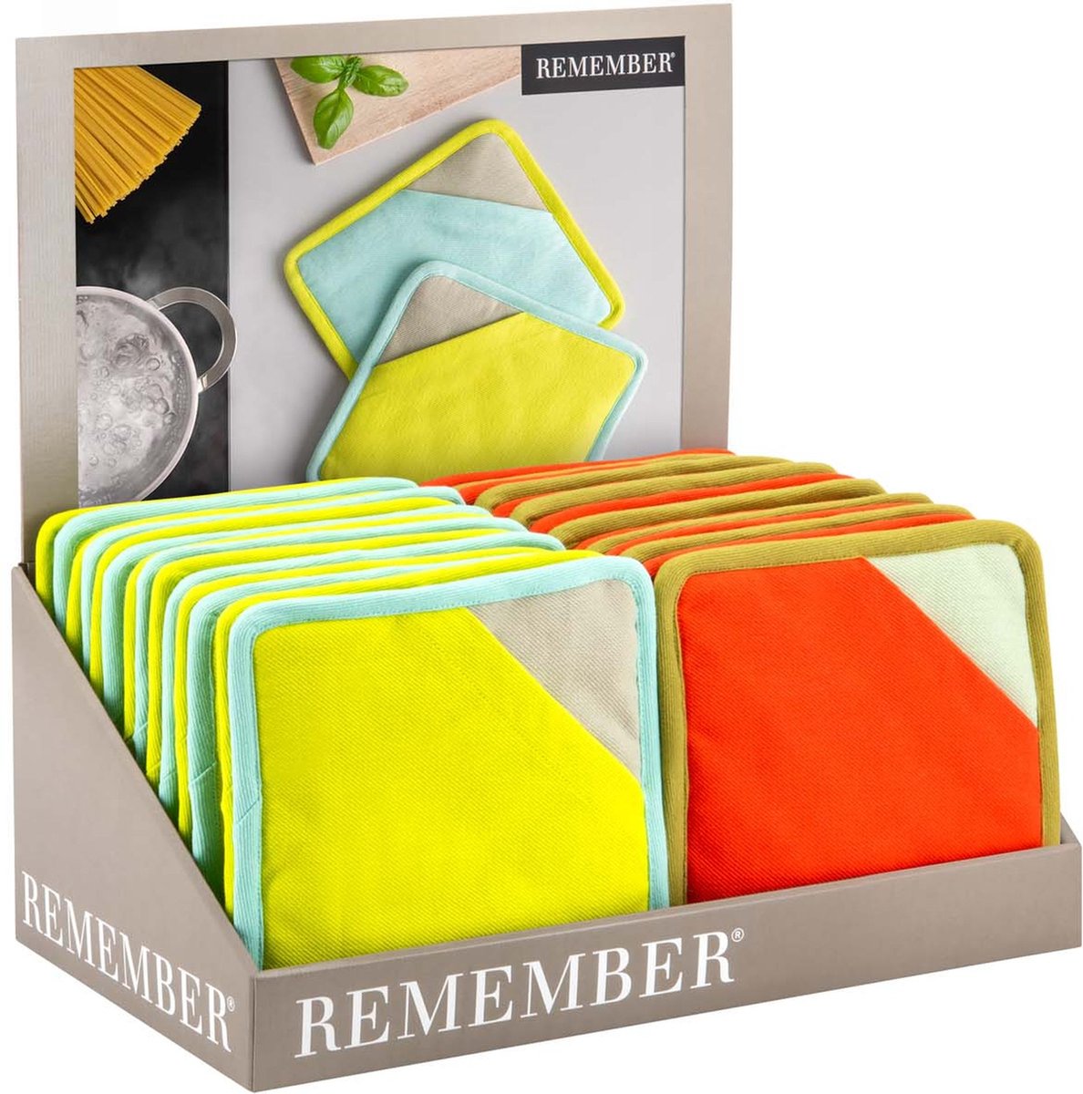 Remember - Pannenlap Lemon Set van 2 Stuks - Katoen - Multicolor