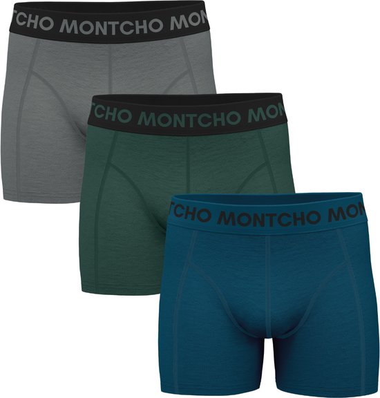MONTCHO - Dazzle Series - Boxershort Heren - Onderbroeken heren - Boxershorts - Heren ondergoed - 3 Pack - Premium Mix Silent Forest - Heren - Maat XXL