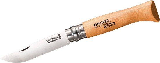 Opinel No.8 Zakmes - Carbonstaal Hout Blister - Opinel