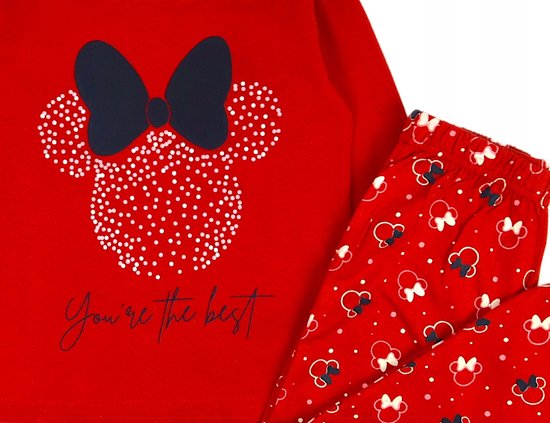 Minnie Mouse - Pyjama 100% katoen Rood - Maat 110