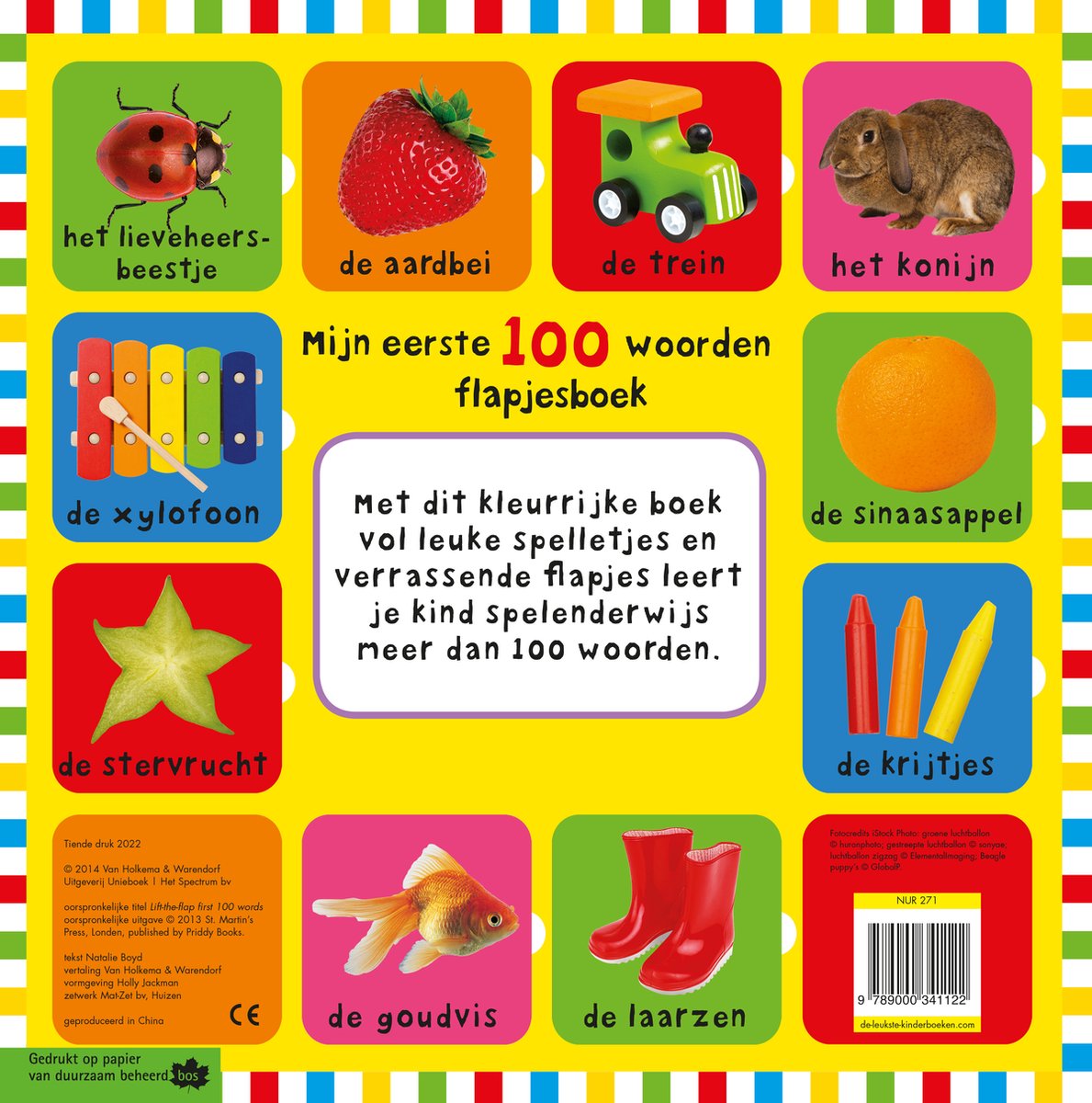 Mijn eerste 100 - Mijn eerste 100 woorden flapjesboek - back cover