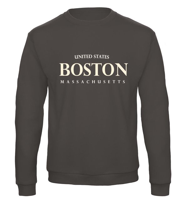 Sweatshirt 2-205 Boston Massachusetts - Dgrijs, S