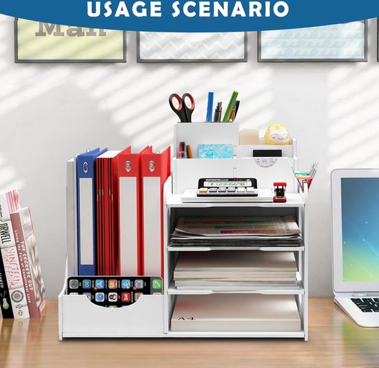 Desktop Supplies Magazine Akthouder Rack Bureau Opgeruimde ...