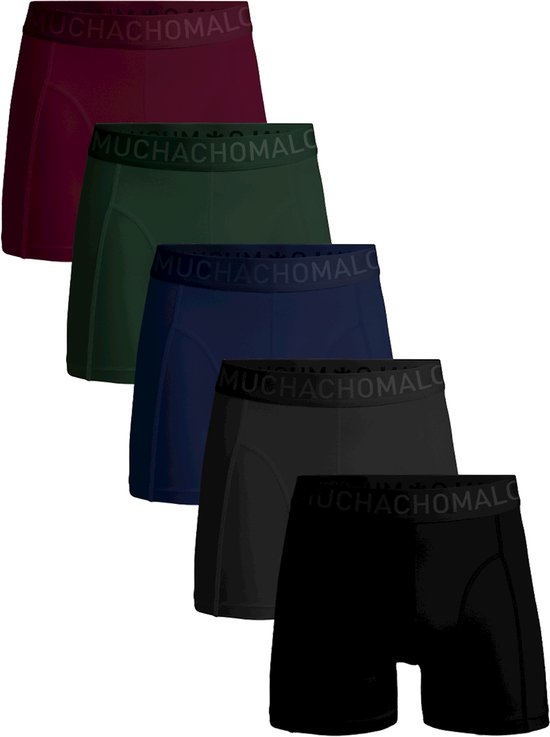 Boxers Muchachomalo - boxers homme longueur normale (pack de 5) - Light Cotton Solid - Taille : M
