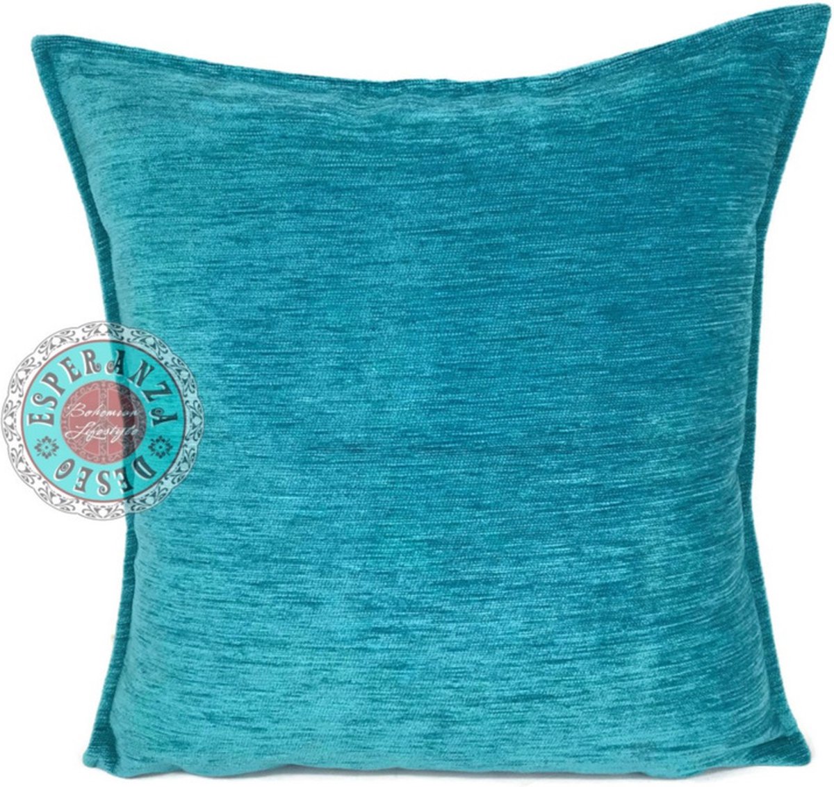 Damn Turquoise kussenhoes cushion cover ± 45x45cm