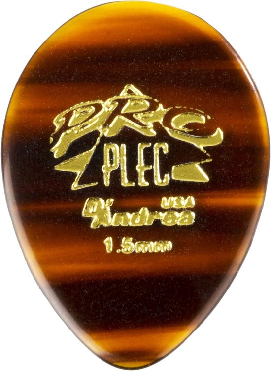 Médiators Andrea Pro Plec - 6 Pièces - 1,5 Mm - Pour Guitare, Précision Et Son Clair - 7