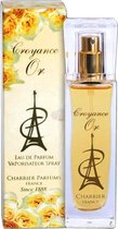 Croyance Or, de originele Franse bloemige/fruitige geur (produced in Grasse) met Magnolia, Rozen en Amber.