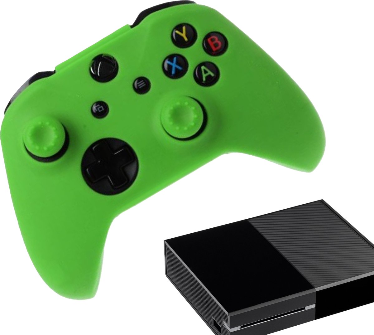 Gadgetpoint | Siliconen Game Controller(s) Hoesjes | Performance Antislip Skin Beschermhoes | Softcover Grip Case | Groen | Accessoires geschikt voor Xbox One
