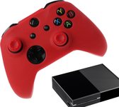Gadgetpoint | Siliconen Game Controller(s) Hoesjes | Performance Antislip Skin Beschermhoes | Softcover Grip Case | Rood | Accessoires geschikt voor Xbox One