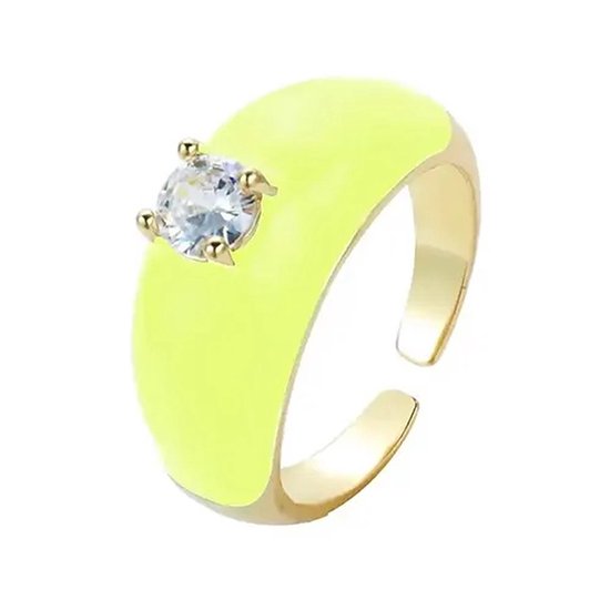 Rainbow Ring Neon - Geel