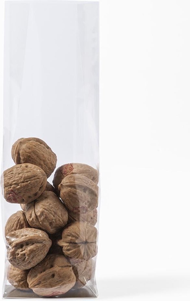 50X Uitdeelzakjes - Blokbodemzakjes - 80x50x250mm - Blokbodemzakjes transparant - Cellofaanzakjes - Uitdeelzakjes - Uitdeelzakjes transparant - Uitdeelzakjes voor kinderen - Cadeauzakjes - Inpakzakjes - Traktatie zakjes - Verpakkingszakjes — afbeelding 2