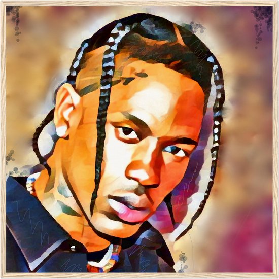 Muziek Poster - Travis Scott Rapper - Rap Poster | hiphop posters | WALWALLS®