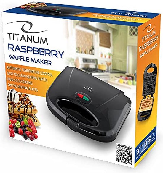 Titanum Wafel IJzer Raspberry 750W - Titanum