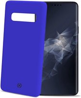 Celly Feeling Silicone Back Cover Samsung Galaxy S10 Plus Blauw