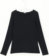 Oroblu Dames Perfect Line Cashmere T-Shirt Long Sleeve Black M