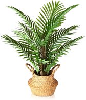 Kunstmatige Plant Palmboom Groot 70 cm Kunstmatige Palmboom Nep Plastic Plant Kunstplanten Areca Palmboom voor Decoratieve Woonkamer Thuis Balkon Kantoor (1 Pakket)