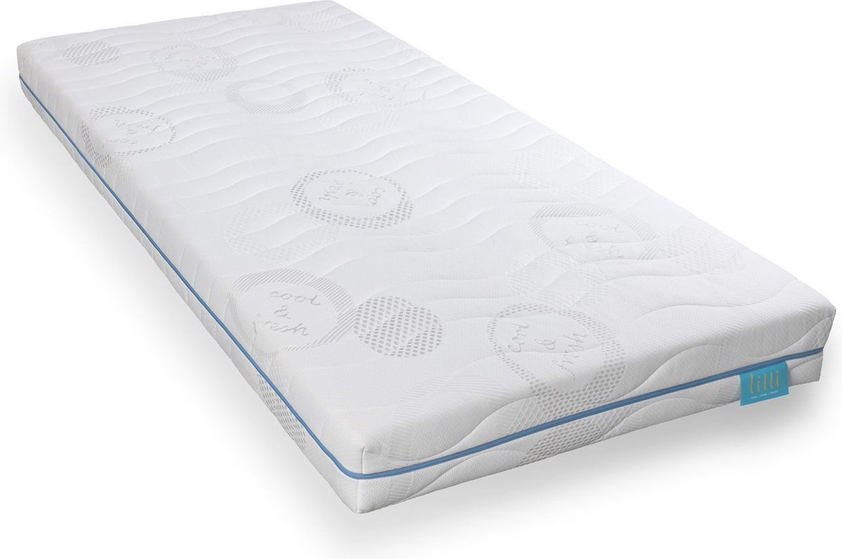 Lilli Furniture - Kindermatras 90x200 - 100dagen proefslapen - Gecertificeerd schuim - Lilli Cooltouch