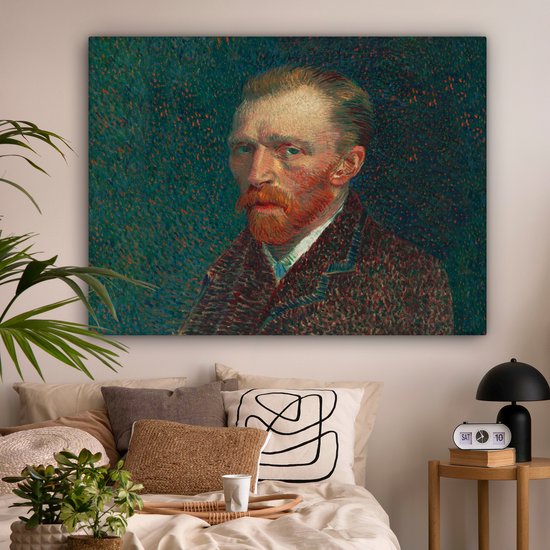 Toile - Peinture Art - Van Gogh - Maîtres Anciens - Autoportrait - 160x120 cm - Décoration Décoration murale - Chambre